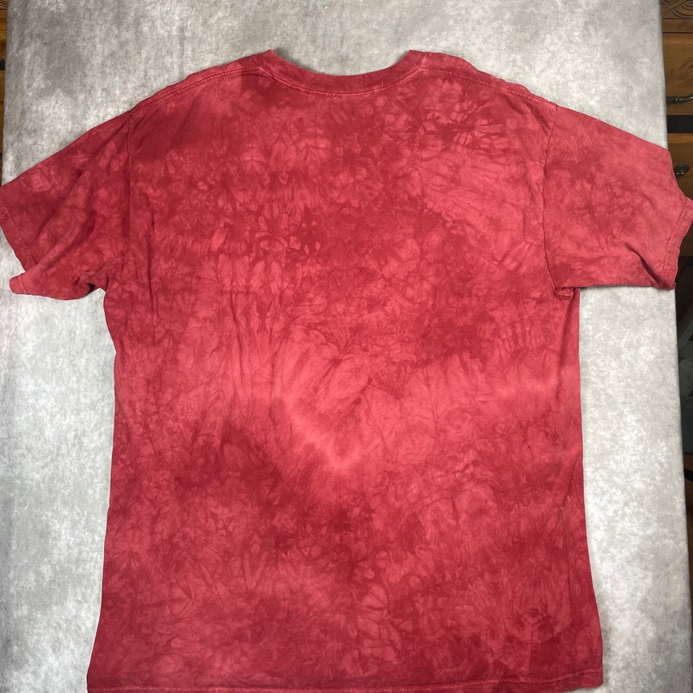 The Mountain Ole Miss Rebels Football Tie Dye Graphic T-Shirt Red Mens XL - Picture 6 of 6